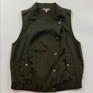 Juicy Couture Olive Green Military Utility Best Women’s Sz S